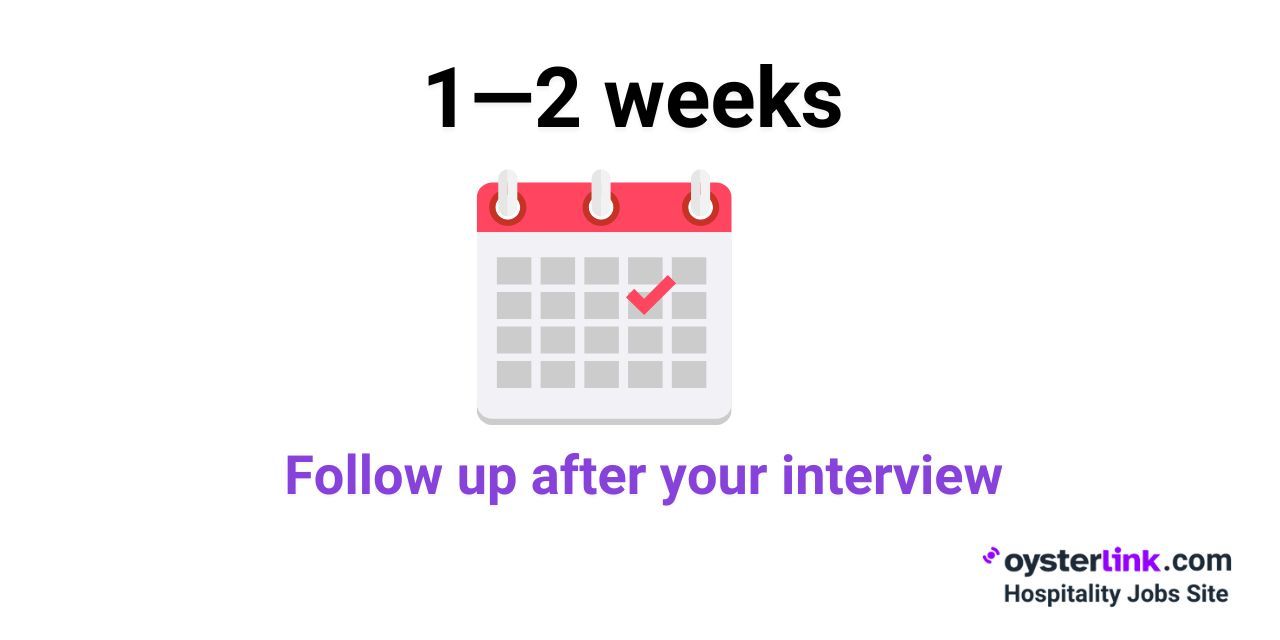 when to follow up after an interview